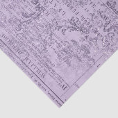 Vintages Lila Zeitungspapier Seidenpapier (Ausschnitt)