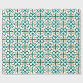 Vintages Lilienmuster Geschenkpapier (Flach)