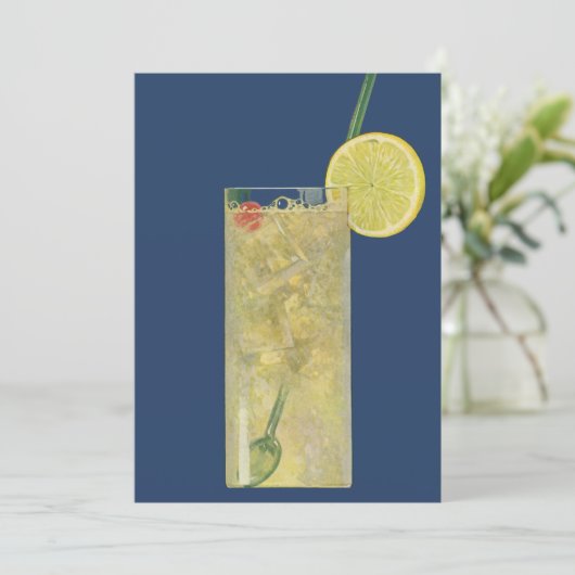 Vintages Limonade- oder Fruchtsaftwärmendes Party Einladung (Stehend Vorderseite)