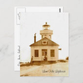 Vintages Limones Kiln Lighthouse Postkarte (Vorne/Hinten)