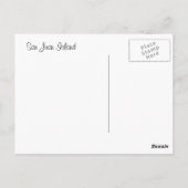 Vintages Limones Kiln Lighthouse Postkarte (Rückseite)