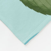 Vintages Limones Lemon Blue Pattern Fleecedecke (Ecke)