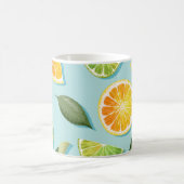 Vintages Limones Lemon Blue Pattern Kaffeetasse (Mittel)
