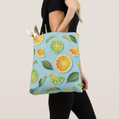 Vintages Limones Lemon Blue Pattern Tasche (Von Nahem)