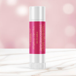 Vintages Lippenbalsam - Etikett - rosa Quadratischer Aufkleber