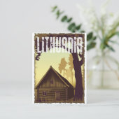 Vintages Litauen Postkarte (Stehend Vorderseite)