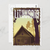 Vintages Litauen Postkarte (Vorne/Hinten)