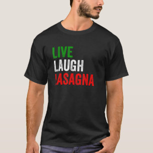 Vintages Live-Lagh Lasagna Funny Italia Flaga Lasa T-Shirt