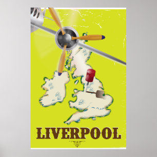 Vintages Liverpool Travel Poster