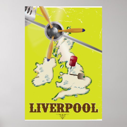 Vintages Liverpool Travel Poster (Vorne)