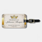 Vintages Lizenzeigentum am Gepäcktag Gepäckanhänger (Vorderseite horizontal)