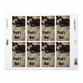 Vintages LKW-Flaschenetikett (Vorne)