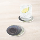 Vintages Lkw-Gas in Grün und Weiß Getränkeuntersetzer (Seite)