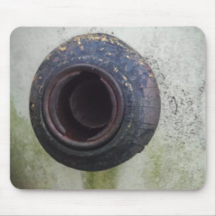 Vintages Lkw-Gas in Grün und Weiß Mousepad