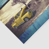 Vintages LKW-Geschenkpapier Seidenpapier (Ausschnitt)