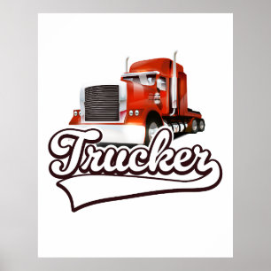 Vintages LKW-Logo Poster