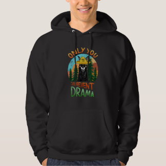 Vintages Llama Camping Nur Sie können Drama W verh Hoodie