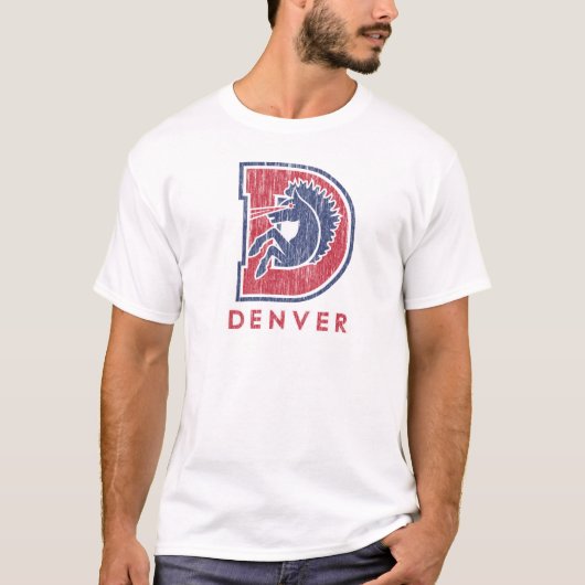 Vintages Logo D Denver T-Shirt (Vorderseite)