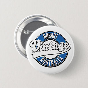 Vintages Logo für Hobart australia Button