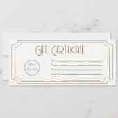 Vintages Logo Geschenkgutschein (Rückseite)