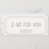 Vintages Logo Geschenkgutschein (Vorderseite)