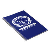 Vintages Logo-gewundenes Notizbuch des Gipfel-FM Notizblock (Rechte Seite)