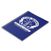 Vintages Logo-gewundenes Notizbuch des Gipfel-FM Notizblock (Linke Seite)