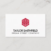 Vintages Logo Moderne Berufliche Visitenkarte (Vorderseite)