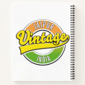 Vintages Logo-Poster Notizblock (Rückseite)