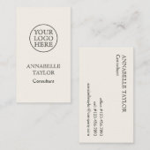 Vintages Logo Visitenkarte (Vorne/Hinten)