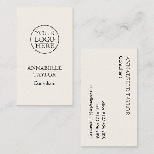 Vintages Logo Visitenkarte (Vorne/Hinten)