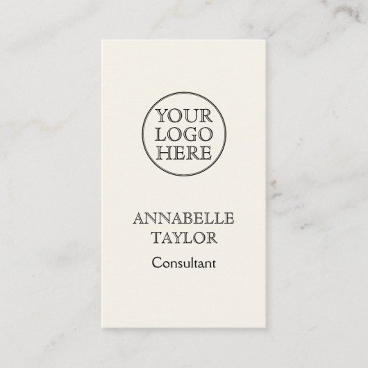 Vintages Logo Visitenkarte (Vorderseite)