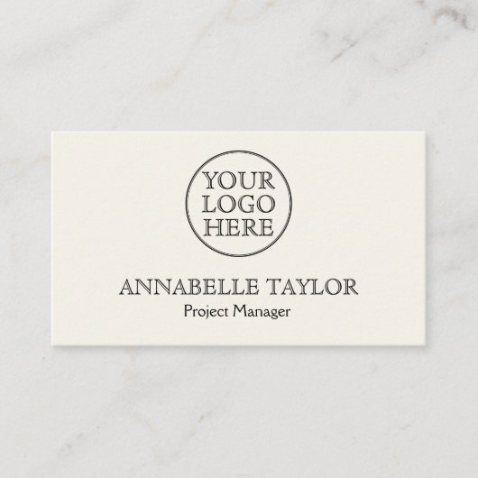 Vintages Logo Visitenkarte (Vorderseite)