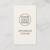 Vintages Logo Visitenkarte (Vorderseite)