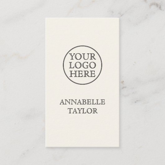 Vintages Logo Visitenkarte (Vorderseite)