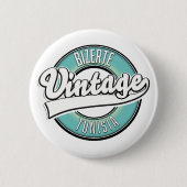 Vintages Logo von Bizerte tunisia Button (Vorderseite)