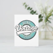Vintages Logo von Bizerte tunisia Postkarte (Stehend Vorderseite)