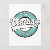 Vintages Logo von Bizerte tunisia Postkarte (Vorderseite)
