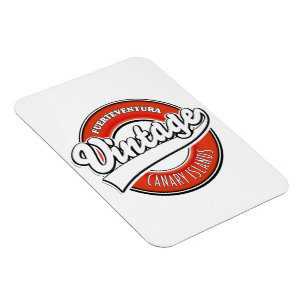 Vintages Logo von Fürteventura Magnet