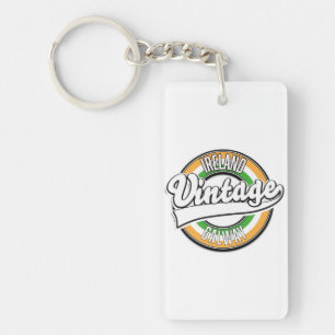 Vintages Logo von Ireland Galway Schlüsselanhänger