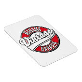 Vintages Logo von Manama Bahrain Magnet (Rechte Seite)