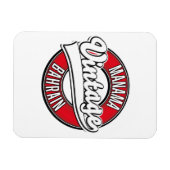 Vintages Logo von Manama Bahrain Magnet (Horizontal)