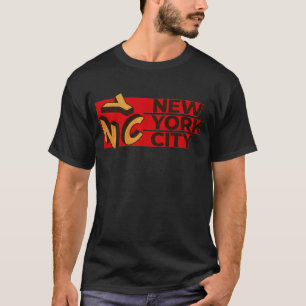 Vintages Logo von New York City T-Shirt