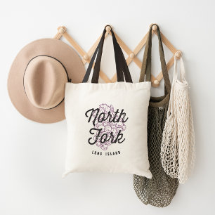 Vintages Logo von North Fork Long Island Tragetasche