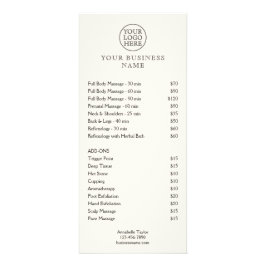 Vintages Logo Werbekarte