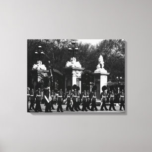 Vintages London Changguard Buckingham Palace Leinwanddruck