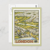 Vintages London - England Postkarte (Vorne/Hinten)