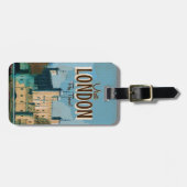 Vintages London Travel Poster Gepäckanhänger (Vorderseite horizontal)