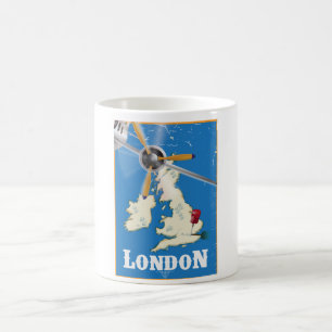 Vintages London Travel Poster Kaffeetasse
