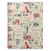 Vintages Londoner Foto-Notebook Notizblock (Vorderseite)